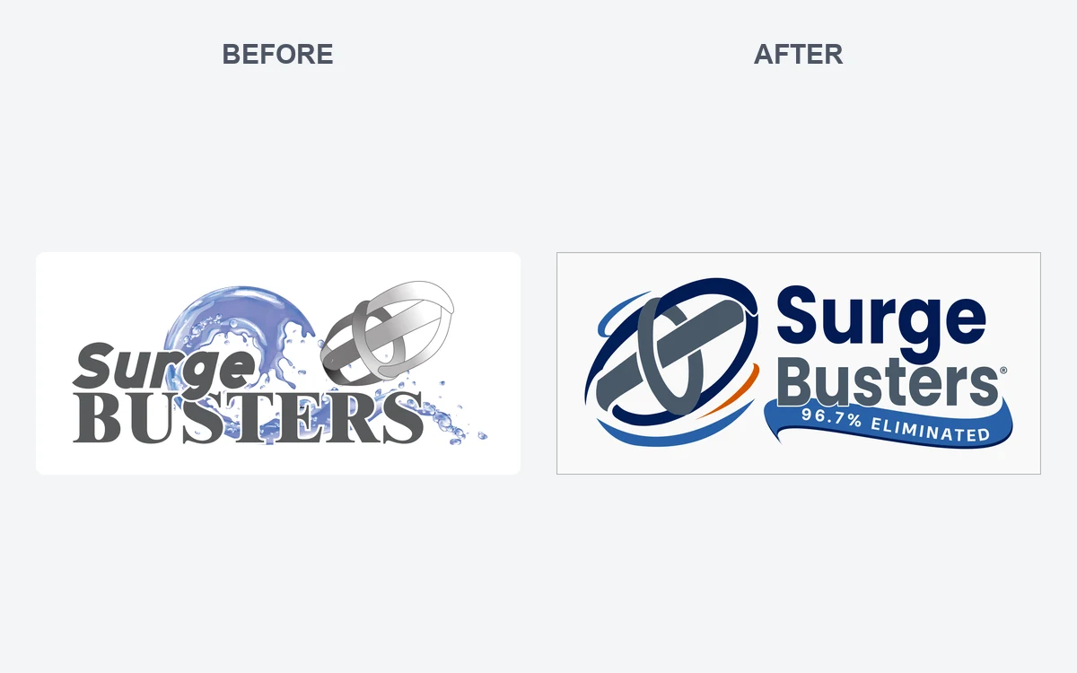 Surge Busters logo work