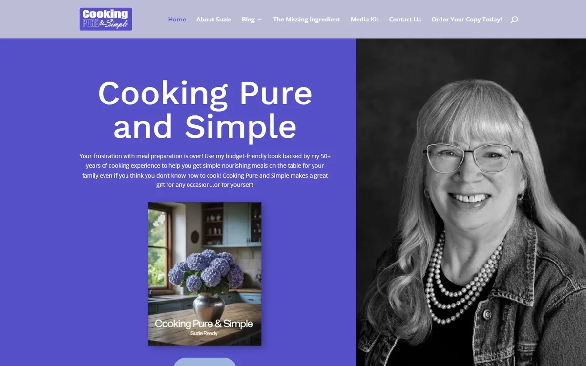 Cooking Pure and Simple home page
