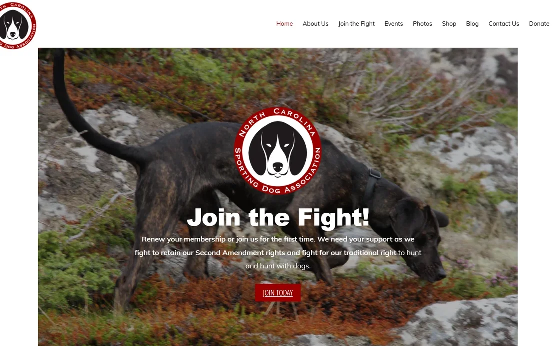 North Carolina Sporting Dog Association home page