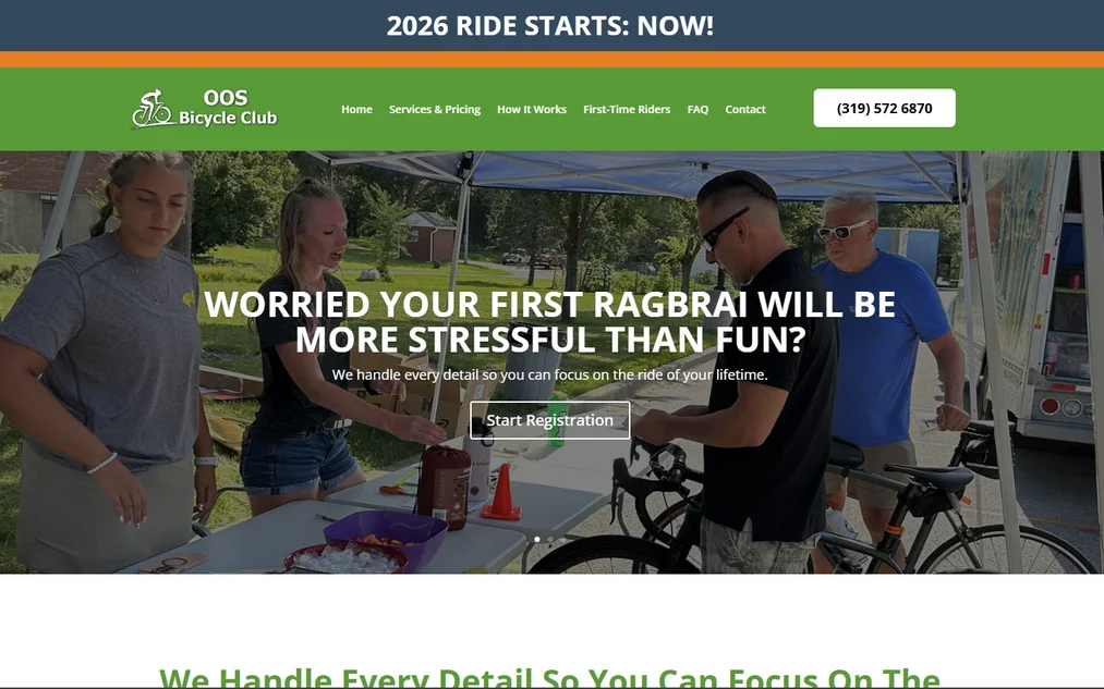 OOS Bicycle Club home page