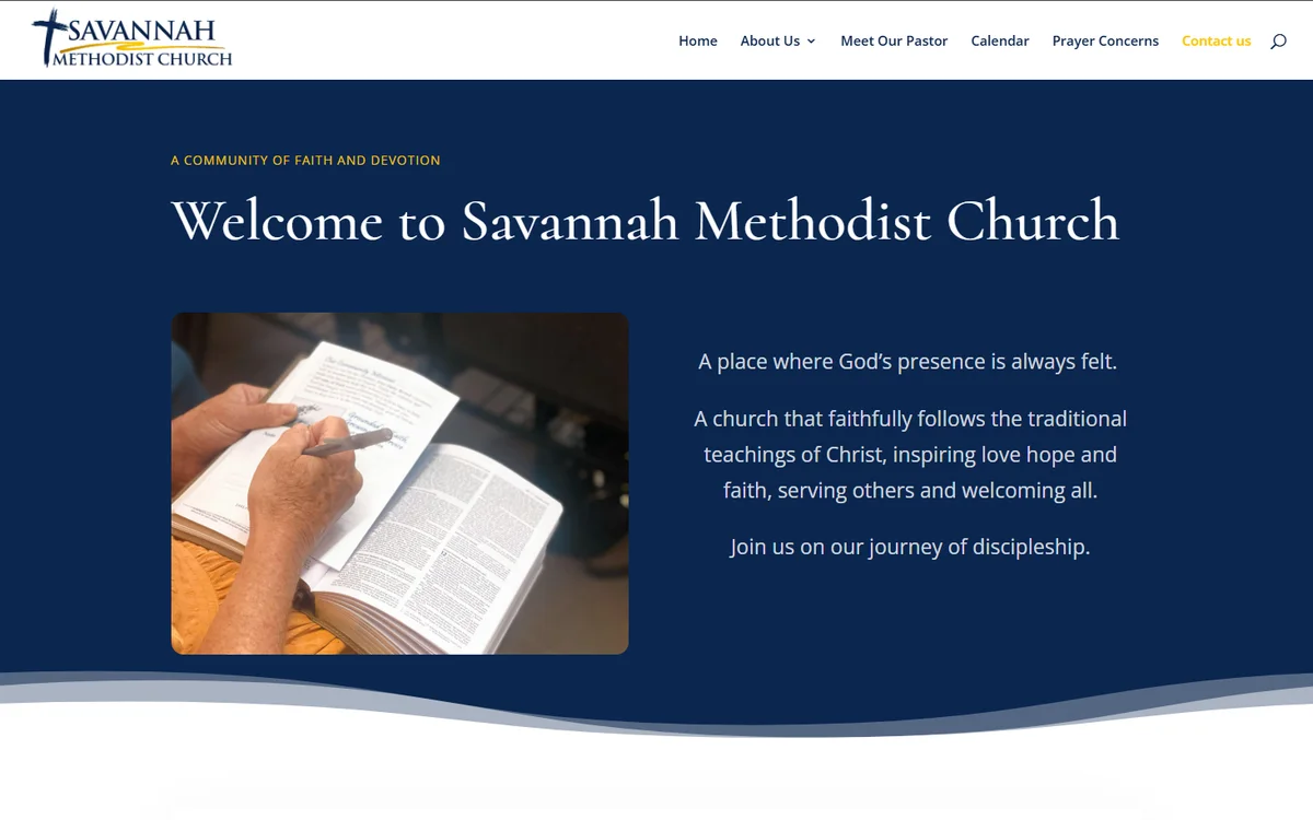 Savannah Methodist Church home page