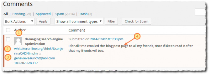 How to Identify (and remove) Comment Spam